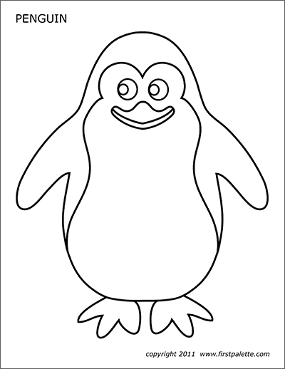 Penguin Free Printable Templates Coloring Pages Firstpalette Com