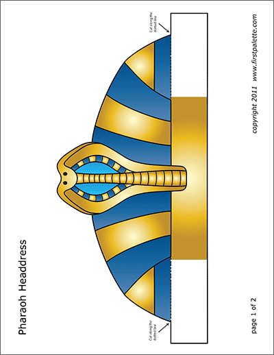 Printable Pharaoh Headdress