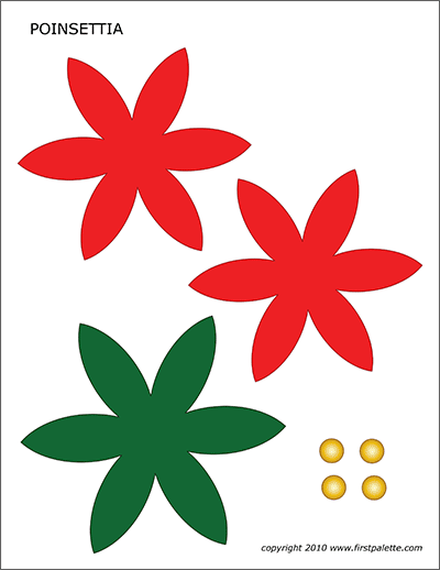 Printable Poinsettia Pattern