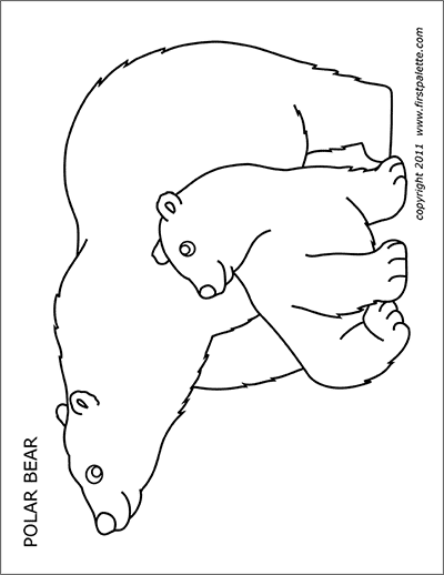 Printable Polar Bear