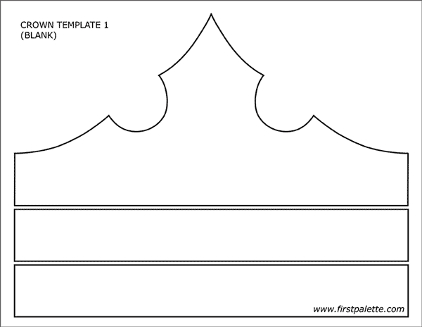 Prince and Princess Crown Templates | Free Printable Templates & Coloring Pages | FirstPalette.com