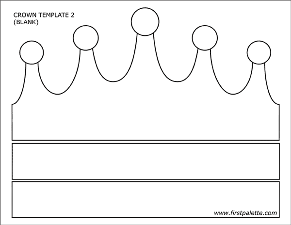 3D Paper Crown Template, Free Download