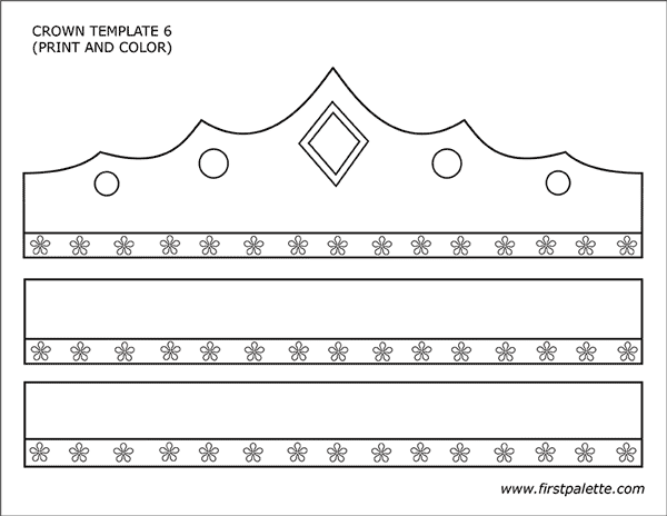 Printable crown template 6