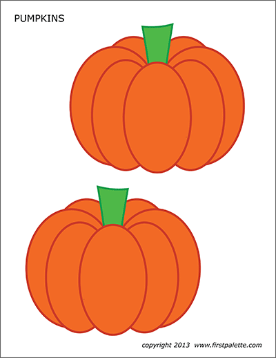 Printable Medium-sized Pumpkins