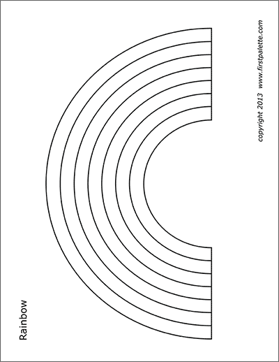 Best 42+ Printable Rainbow To Color  For Kids - And Adults, too!