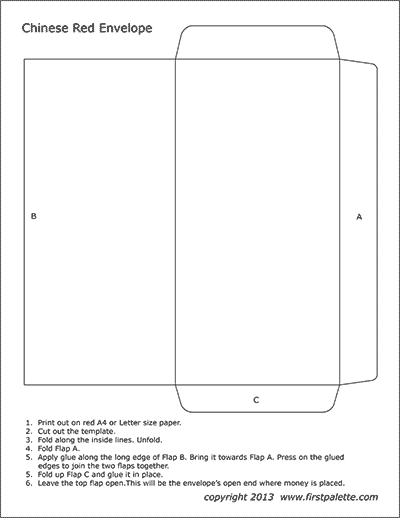  Printable Chinese Red Envelope Template Free Printable Templates