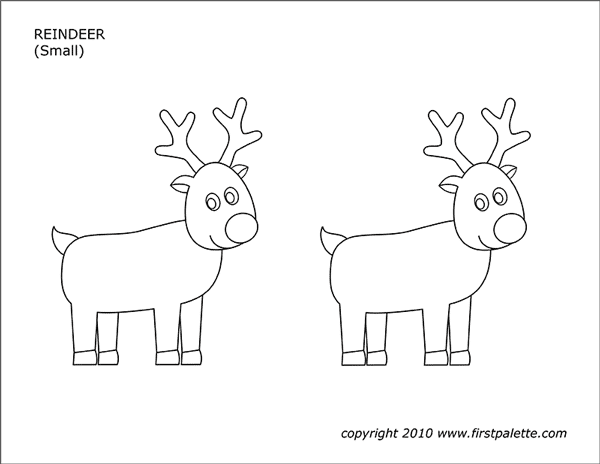 Christmas Reindeer Free Printable Templates Amp Coloring