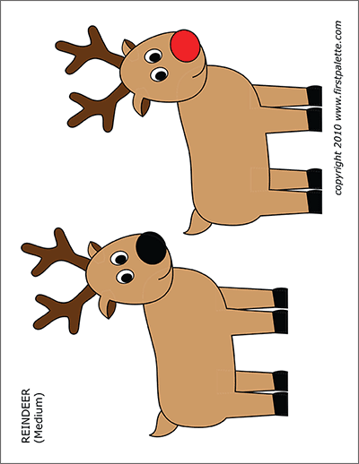 Printable Christmas Reindeer
