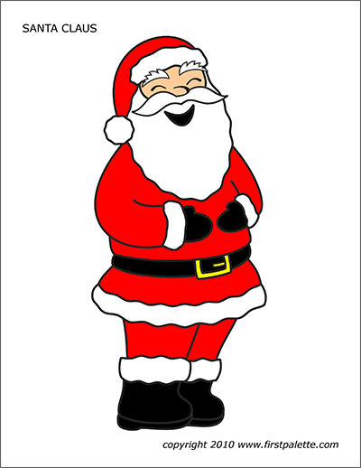 santa claus template cut out