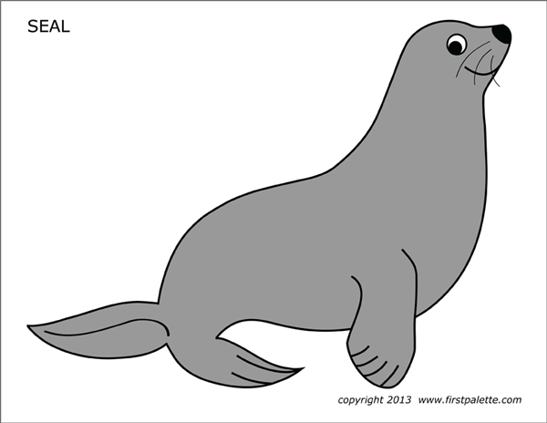 Circus Seal Coloring Page