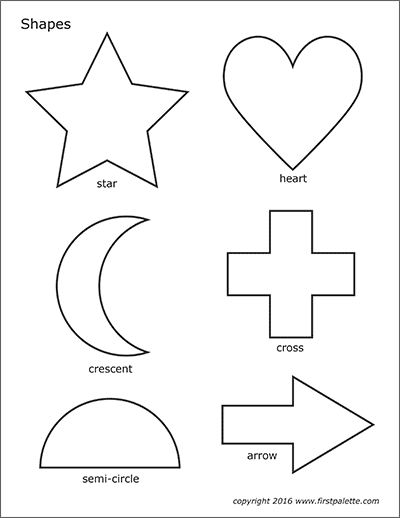 Printable Shapes - Set 2