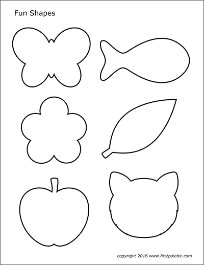 Basic Shapes, Free Printable Templates & Coloring Pages