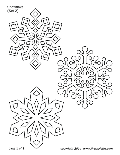 Printable Snowflake Coloring Pages