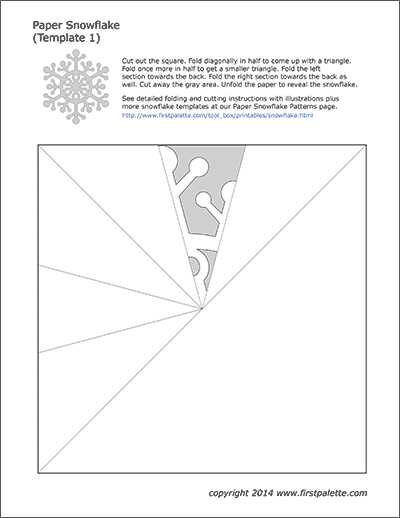 Printable Paper Snowflake Templates