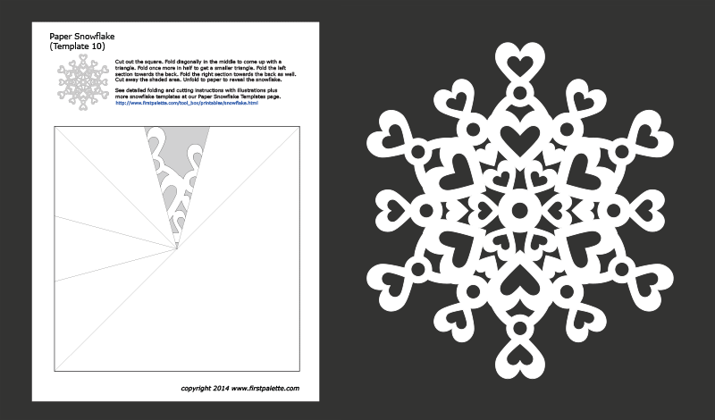 Snowflake Stencil 10  Snowflake stencil, Christmas stencils, Free stencils