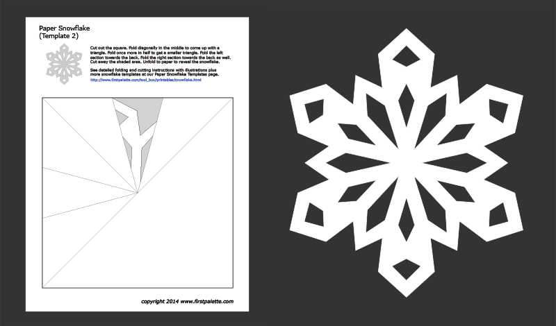 Snowflake Stencil - Christmas Card, Christmas, Christmas Stencils,  Christmas Decoration, Snowflake Template