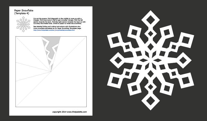 Paper Snowflake Templates Free Printable Templates Coloring Pages Firstpalette Com