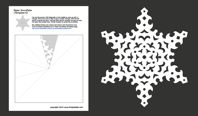 3d Snowflake Template  Paper snowflake template, Snowflake template,  Printable snowflake template