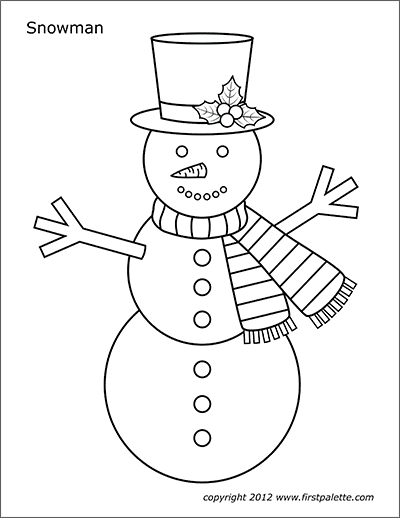 46 Printable Coloring Pages Snowman Gif Annewhitfield