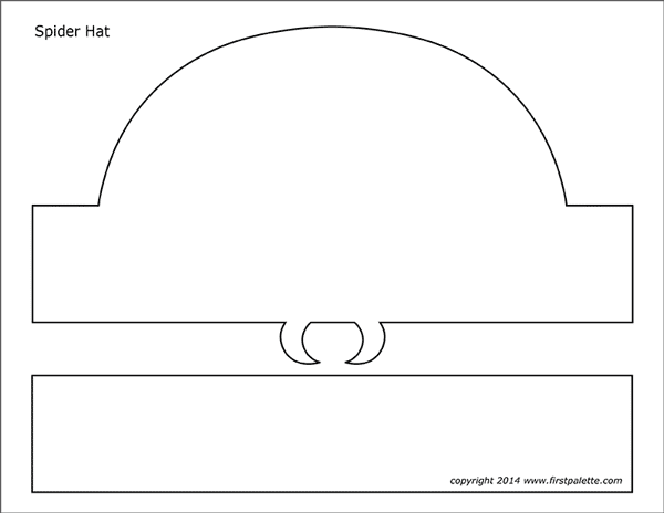 Printable Spider Hat Template