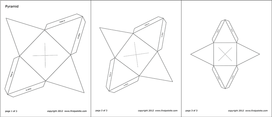 Square Pyramid Template Free Printable Templates Coloring Pages Firstpalette Com