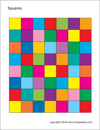 Squares Free Printable Templates Coloring Pages FirstPalette