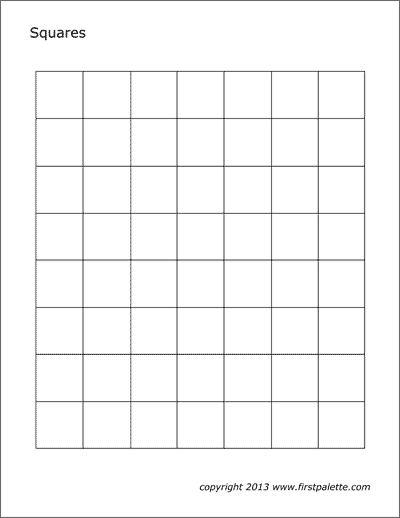 Printable Small Squares