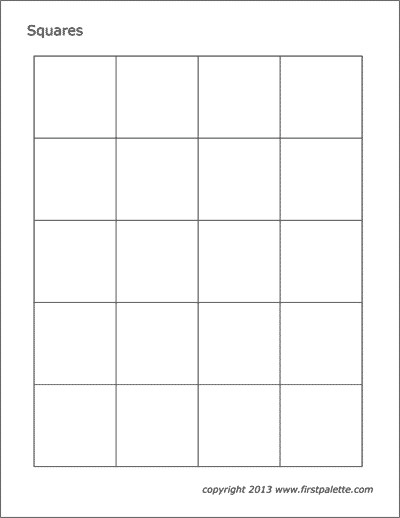 Printable Squares