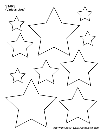 Star Template Printable Different Sizes Printable Templates