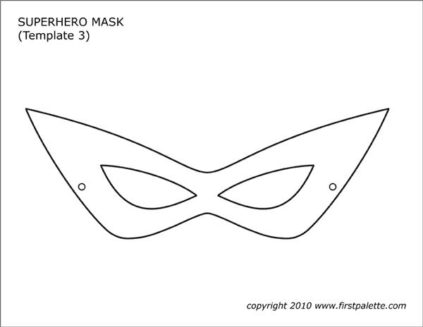 Printable Superhero Mask 3