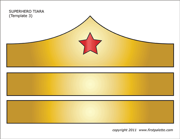Superhero Crown Or Tiara Templates Free Printable Templates 