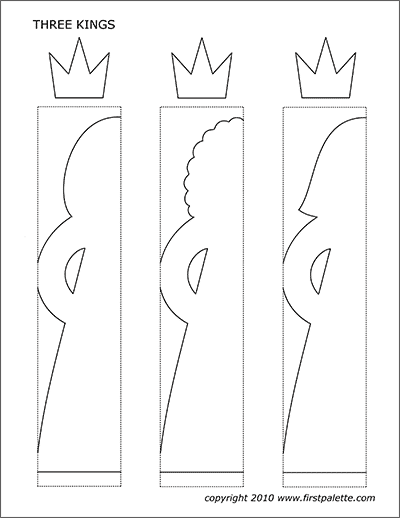 Download Three Kings Chain Template | Free Printable Templates & Coloring Pages | FirstPalette.com