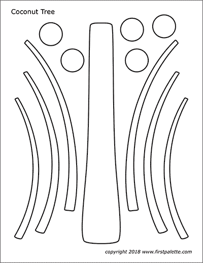 Printable Coconut Tree