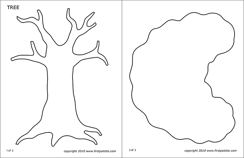 Tree Templates | Free Printable Templates & Coloring Pages | FirstPalette.com