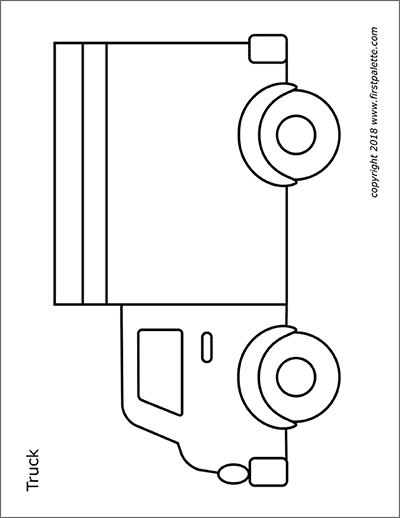 Printable Truck Coloring Page