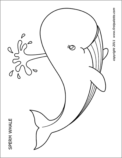Printable Whale