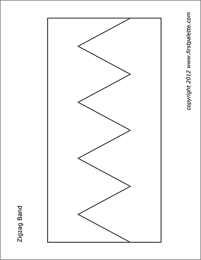 Printable Zigzag Crown Template