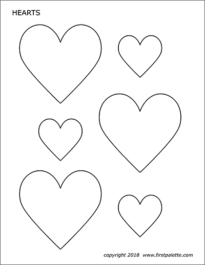 Printable Hearts - Set 5