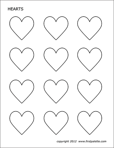 Printable Hearts - Set 4